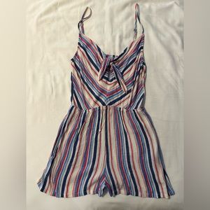 Red white and blue romper